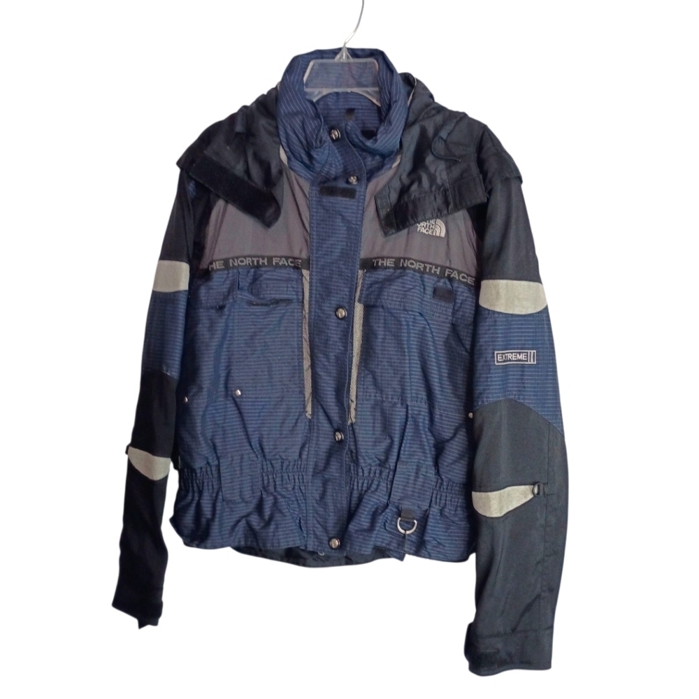 The North Face - Vintage Ladies Blue and Gray Extreme Heat Jacket - Large